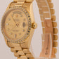 1991 Rolex Day-Date President Champagne Diamond Bezel 36mm 18K Yellow Gold 18238