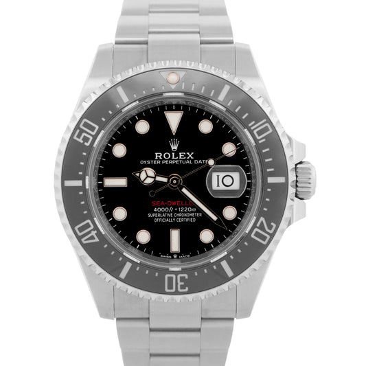 2023 PAPERS Rolex Sea-Dweller 50th-Anniversary BLACK Red 43mm Steel 126600 BOX
