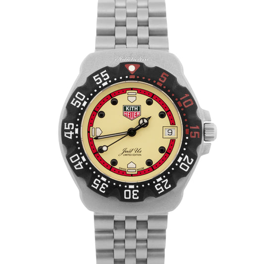 PAPERS Tag Heuer x Kith Formula 1 Eggshell Steel 35mm WA121F.BA0023 Quartz BOX