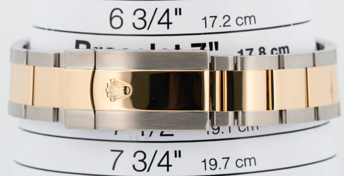 PAPERS Rolex Datejust II WIMBLEDON Rhodium Steel 18K Yellow Gold 41mm 116333 BOX