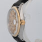 Rolex DateJust 36mm Champagne Two-Tone Yellow Gold Stainless Steel Watch 1601