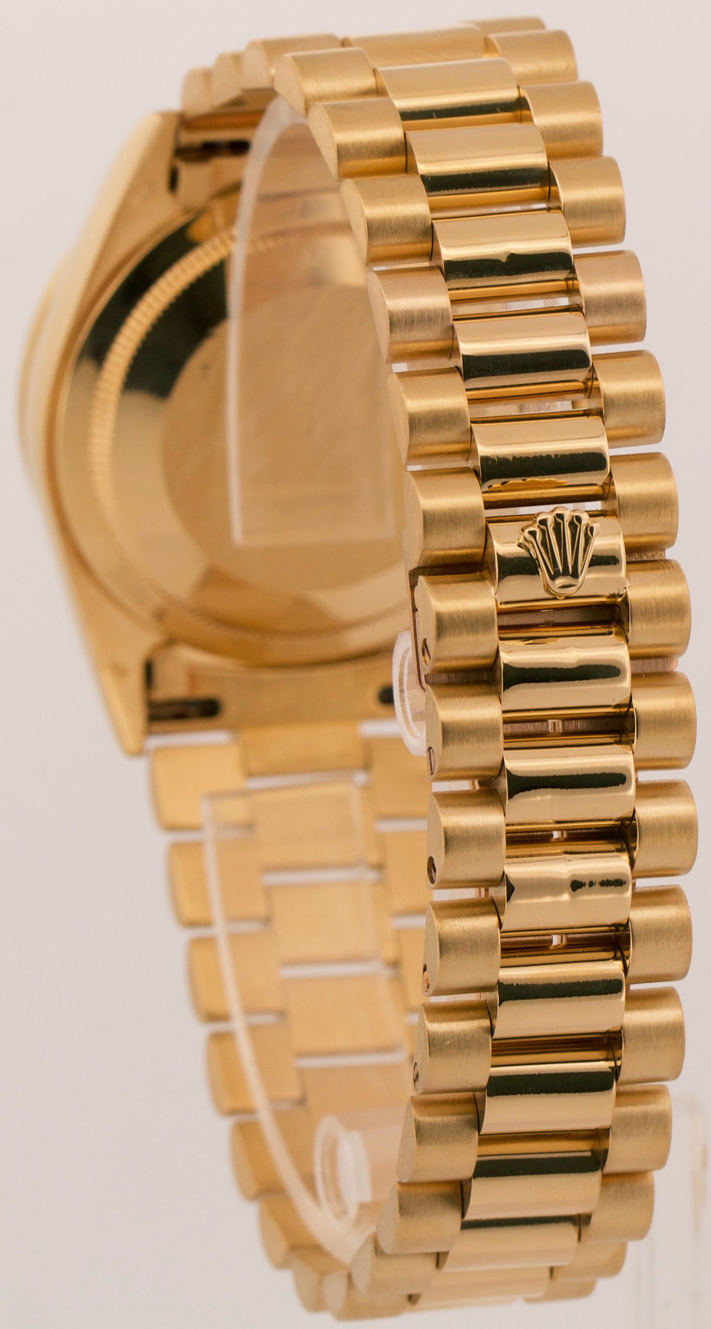 1991 Rolex Day-Date President Champagne Diamond Bezel 36mm 18K Yellow Gold 18238