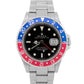 PAPERS Rolex GMT-Master II PEPSI Red Blue Steel Oyster NO-HOLES Watch 16710 BOX