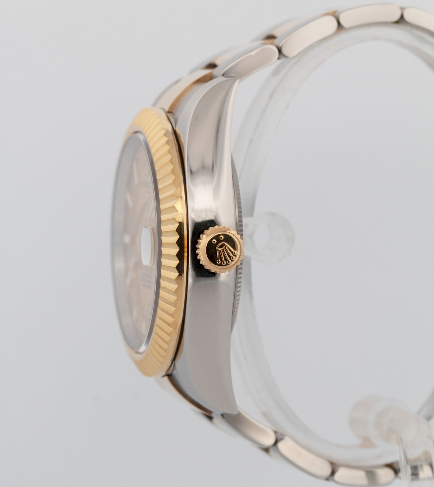 2022 PAPERS Rolex Sky-Dweller CHAMPAGNE Gold Two-Tone 42mm 326933 Watch BOX