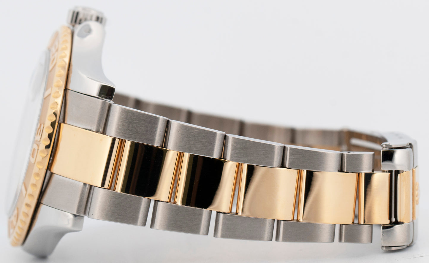 Rolex Yacht-Master 40mm WHITE 18K Two-Tone 18K Yellow Gold Steel 16623 Watch