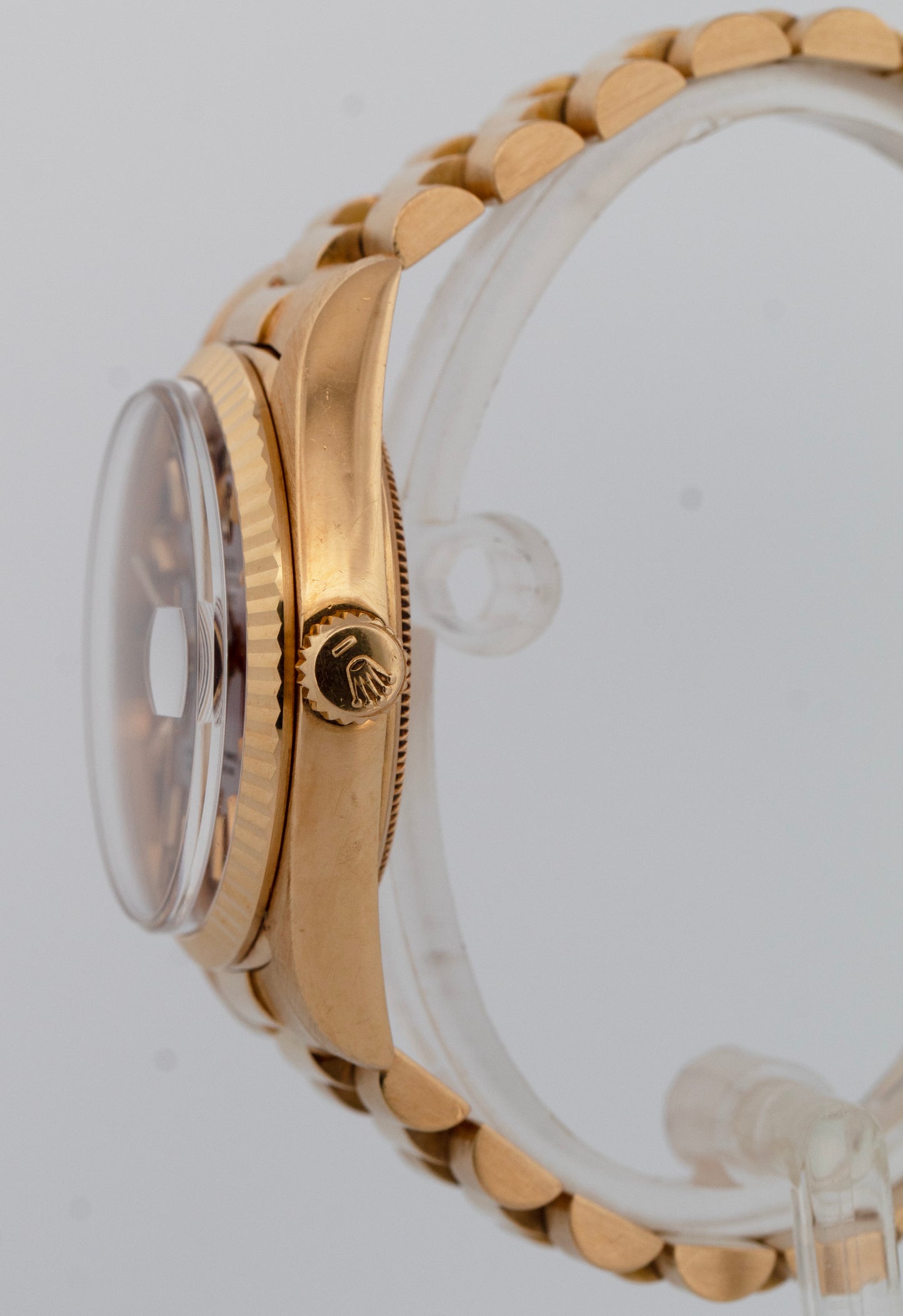 Rolex Day-Date President OXBLOOD STELLA Dial 36mm 18K Yellow Gold Watch 18038