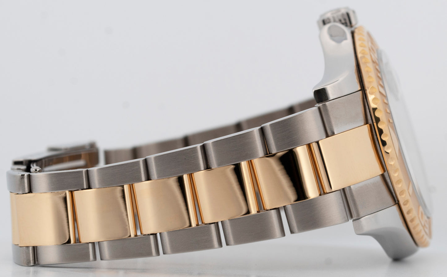 Rolex Yacht-Master 40mm WHITE 18K Two-Tone 18K Yellow Gold Steel 16623 Watch