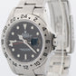 UNPOLISHED Rolex Explorer II BLACK 40mm Red GMT Stainless Steel 16570 Watch