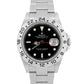 Unpolished Rolex Explorer II 16570 Black Rehaut 3186 Stainless Steel 40mm Watch