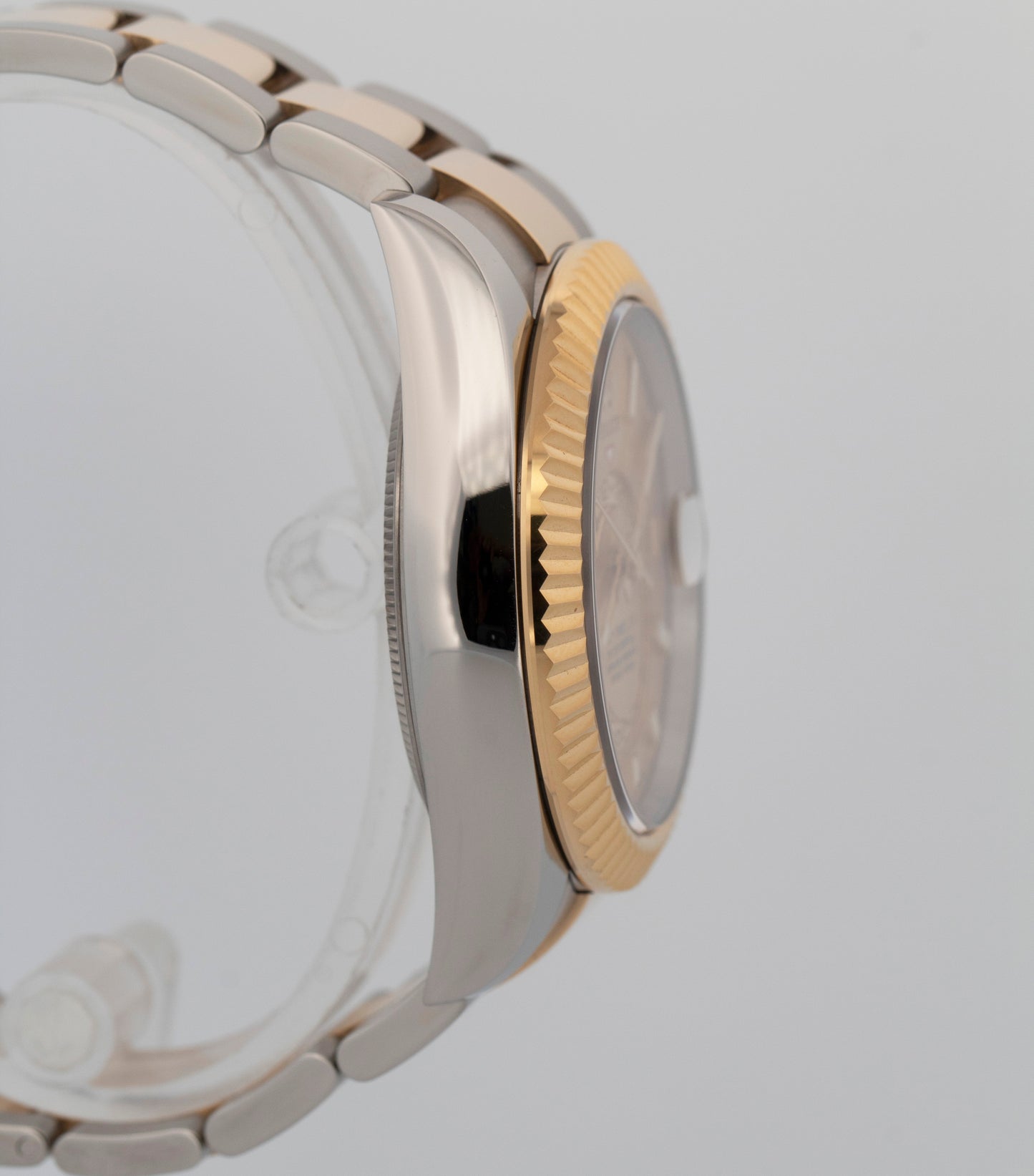 2022 PAPERS Rolex Sky-Dweller CHAMPAGNE Gold Two-Tone 42mm 326933 Watch BOX