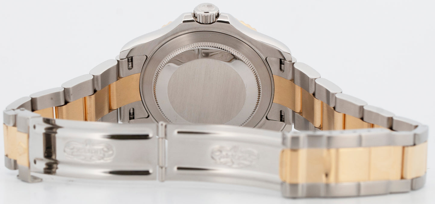 Rolex Yacht-Master 40mm WHITE 18K Two-Tone 18K Yellow Gold Steel 16623 Watch