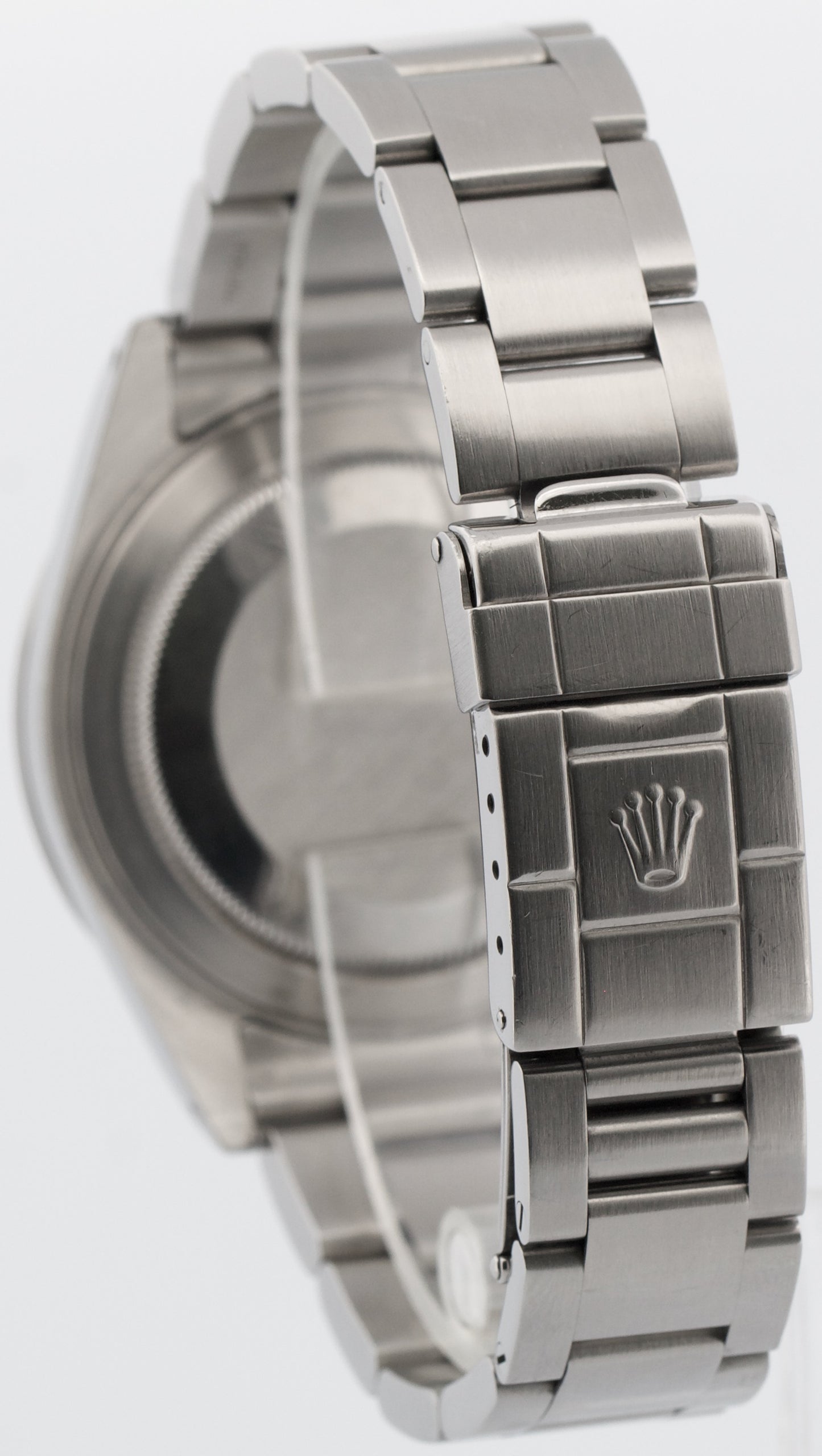 UNPOLISHED Rolex Explorer II BLACK 40mm Red GMT Stainless Steel 16570 Watch