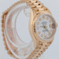 Ladies Rolex DateJust President 26mm Mother of Pearl Dial 18K Gold 69178 Watch