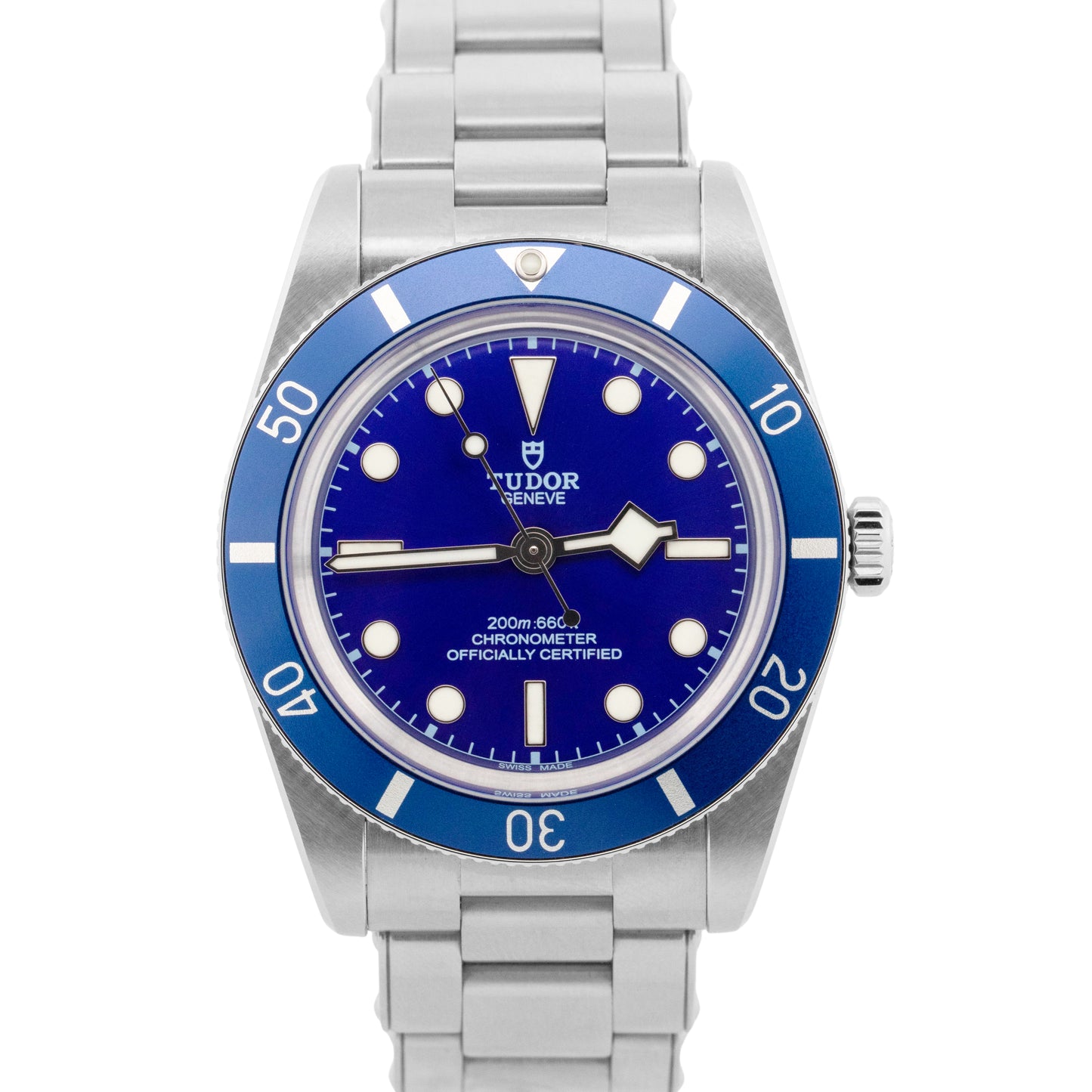 2026 PAPERS Tudor Black Bay 54 "TUDOR Blue" Steel JUBILEE Watch 37mm 79000B BOX