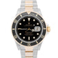 Rolex Submariner Date 40mm BLACK Two-Tone 18K Yellow Gold Steel 16613 LN Watch