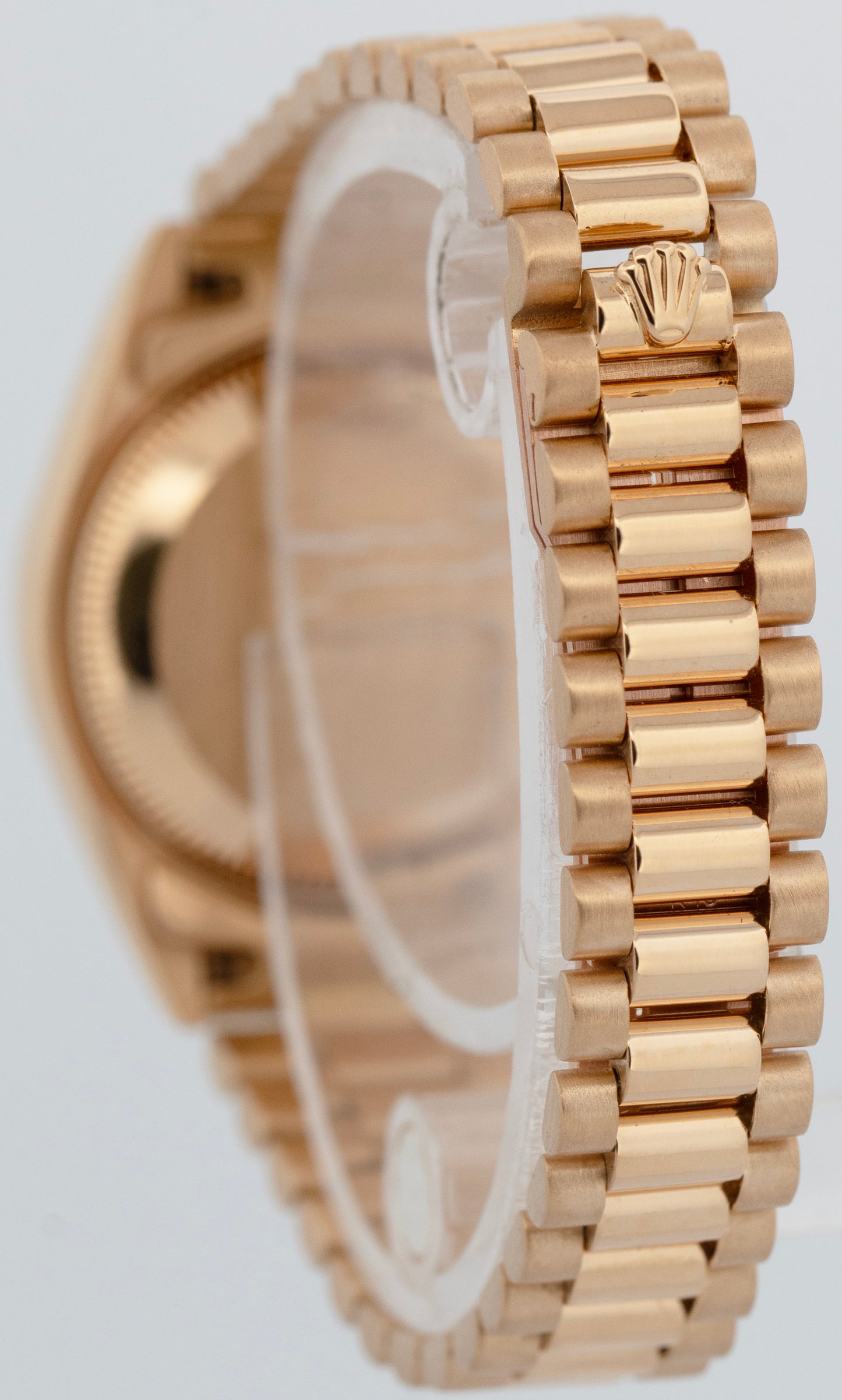 Ladies Rolex DateJust President 26mm Mother of Pearl Dial 18K Gold 69178 Watch