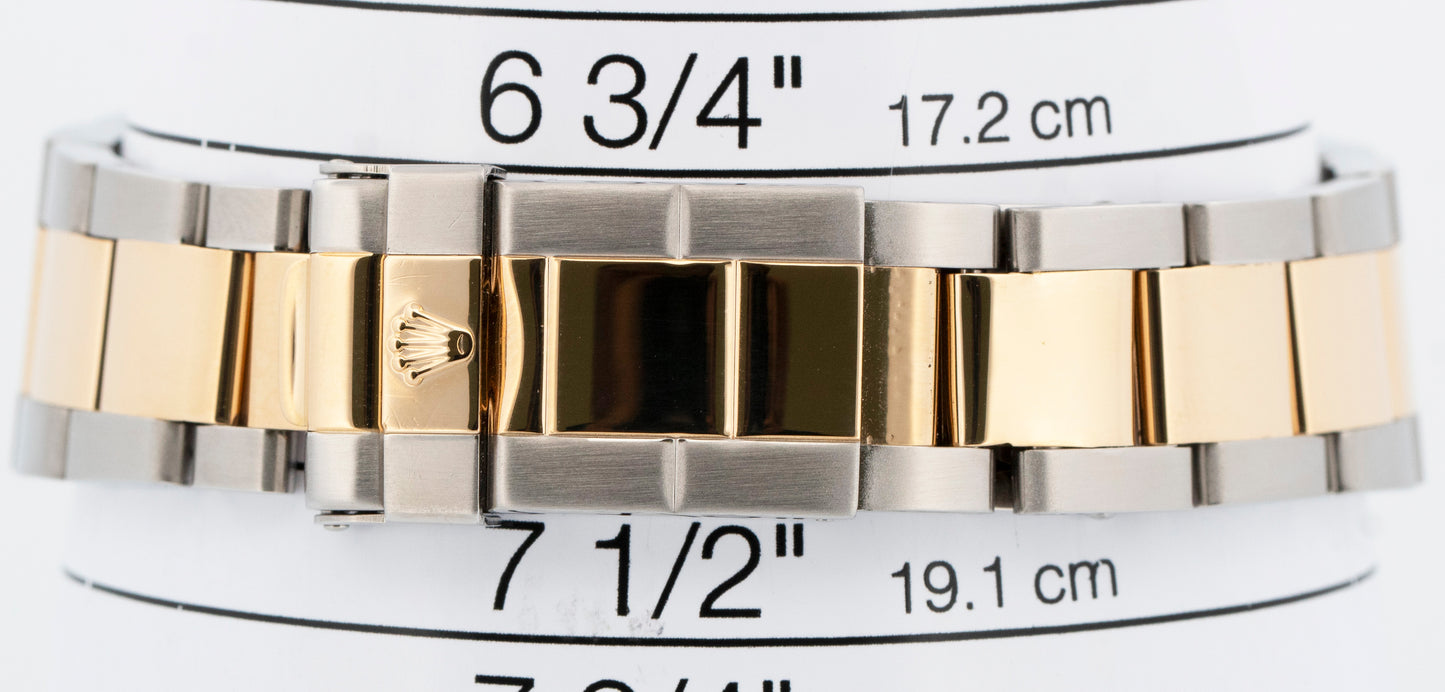 Rolex Yacht-Master 40mm WHITE 18K Two-Tone 18K Yellow Gold Steel 16623 Watch