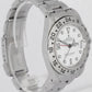 UNPOLISHED PAPERS Rolex Explorer II 40mm White Steel GMT Date Watch 16570 BOX