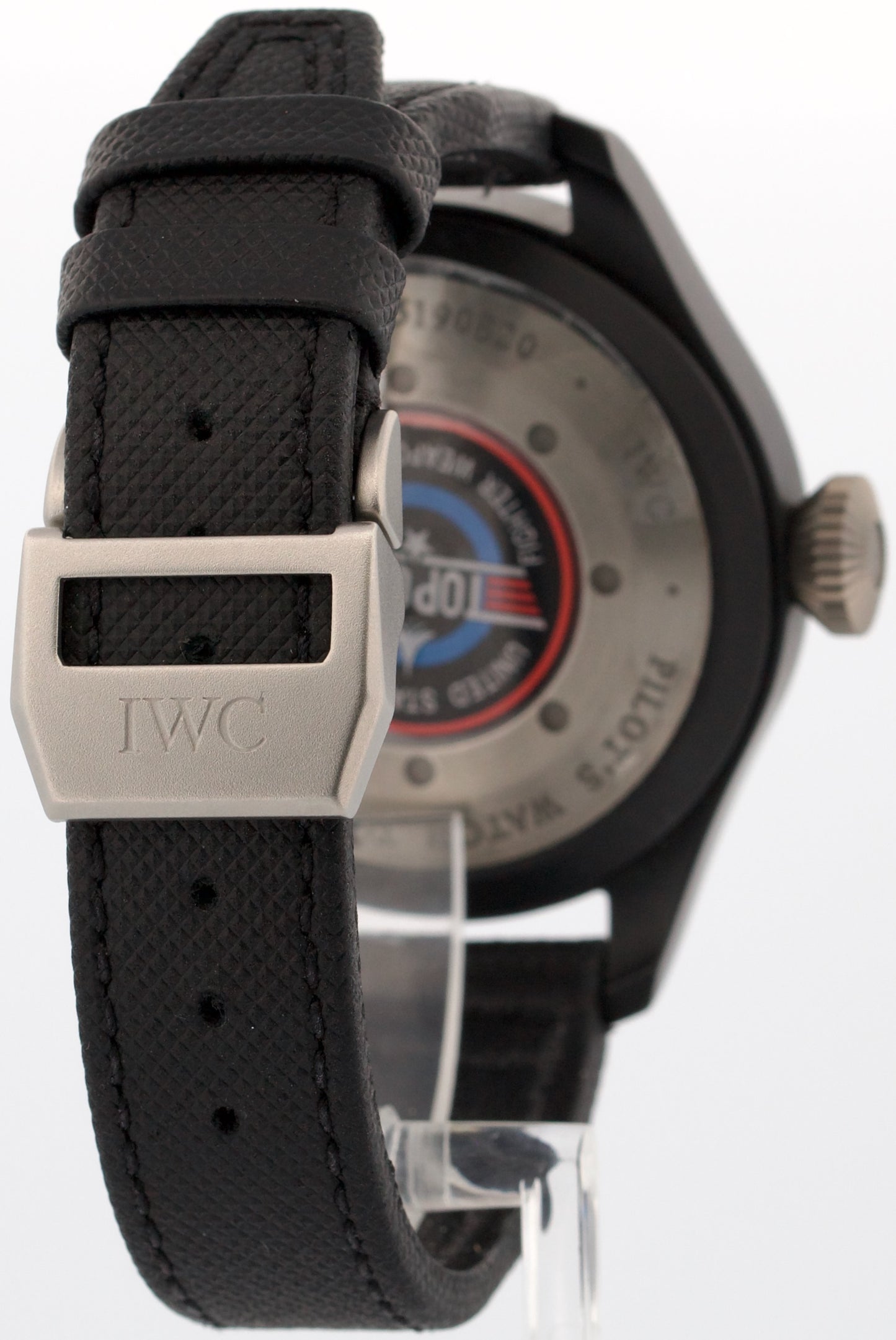 2013 PAPERS IWC Perpetual Calendar Top Gun BLACK CERAMIC Red 48mm IW502903 BOX
