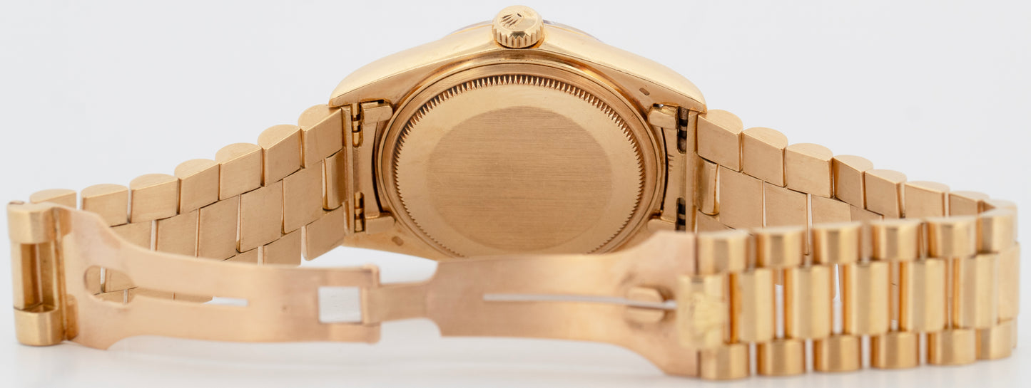 Rolex Day-Date President OXBLOOD STELLA Dial 36mm 18K Yellow Gold Watch 18038