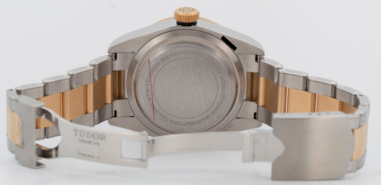 PAPERS Tudor Black Bay Heritage Two-Tone Gold Champagne 41mm Watch 79733N BOX