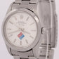 UNPOLISHED PAPERS Rolex Oyster Perpetual Air-King Silver DOMINOS 34mm 14000 BOX
