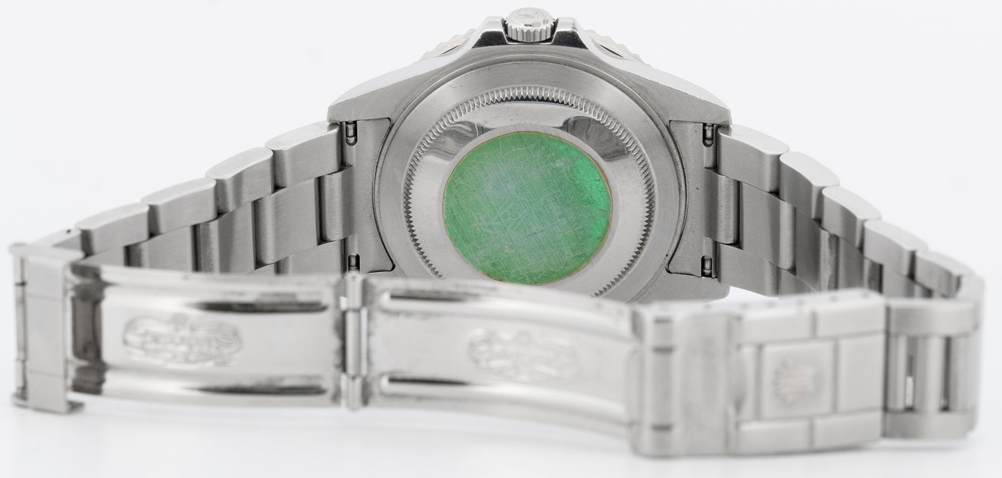 PAPERS Rolex GMT-Master II PEPSI Red Blue Steel Oyster NO-HOLES Watch 16710 BOX