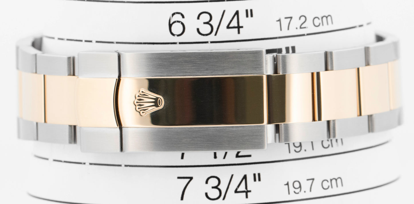 2022 PAPERS Rolex Sky-Dweller CHAMPAGNE Gold Two-Tone 42mm 326933 Watch BOX