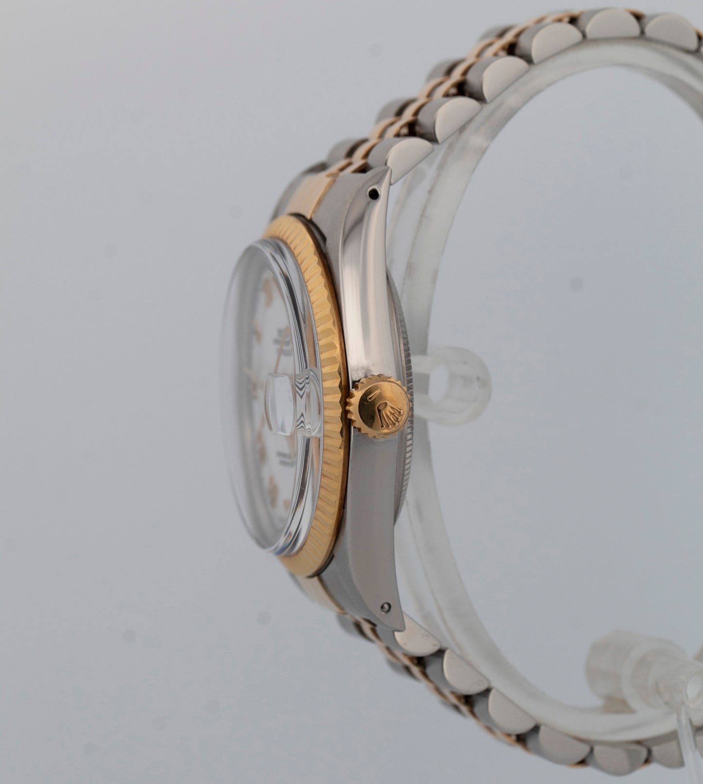 PAPERS Rolex DateJust 36mm White Two-Tone 18K Yellow Gold Jubilee 16013 BOX