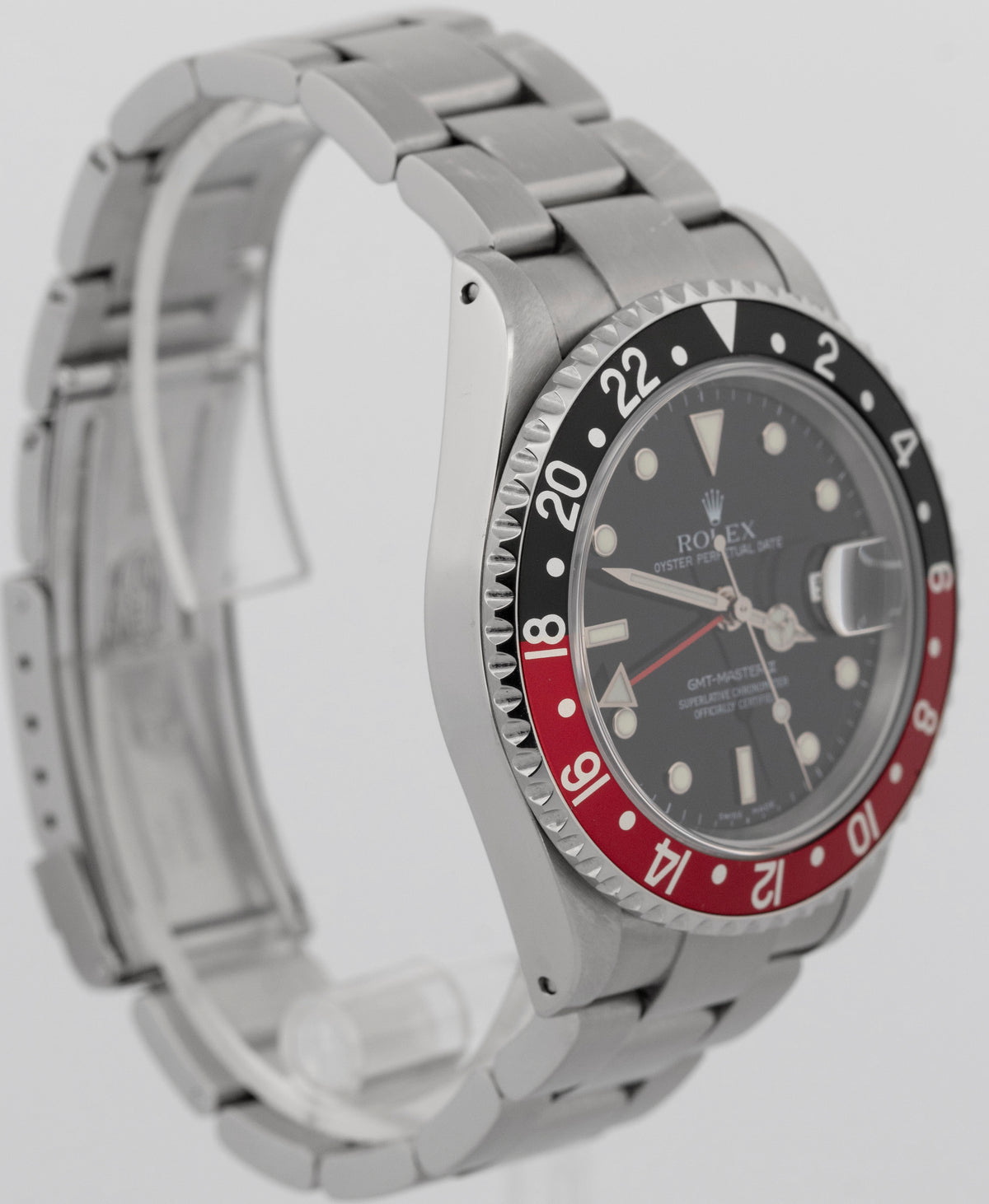Rolex GMT-Master II 16710 Coke Red Black Stainless Steel 40mm Watch Box Papers