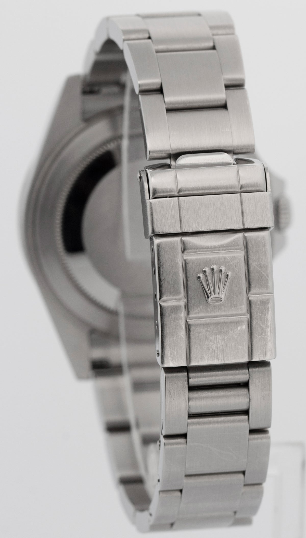 Unpolished Rolex Explorer II 16570 Black Rehaut 3186 Stainless Steel 40mm Watch