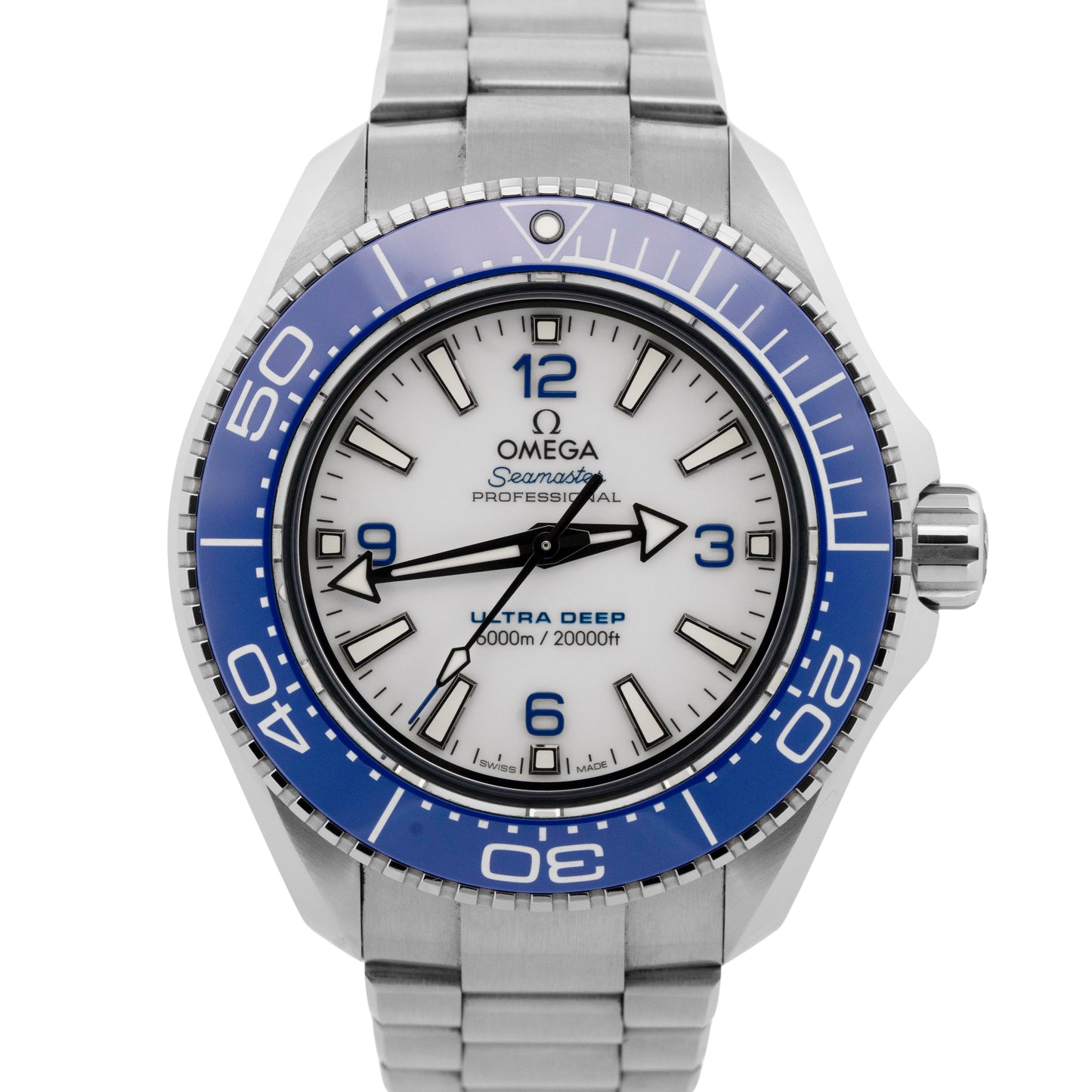 2025 PAPERS Omega Seamaster Ultra Deep Blue 45mm 215.30.46.21.04.001 Watch BOX