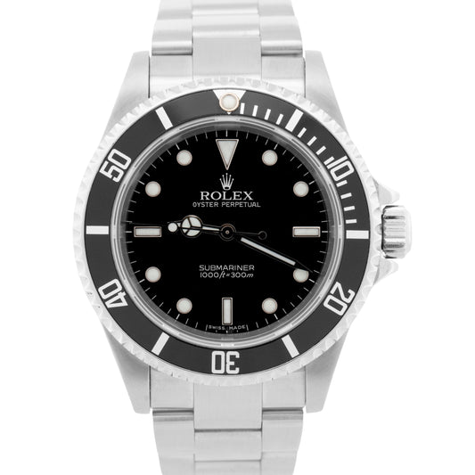 Rolex Submariner No-Date Stainless Black 40mm Automatic Oyster Watch 14060 M