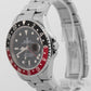 Rolex GMT-Master II COKE Red Black Stainless Steel 40mm Date 16710 Watch