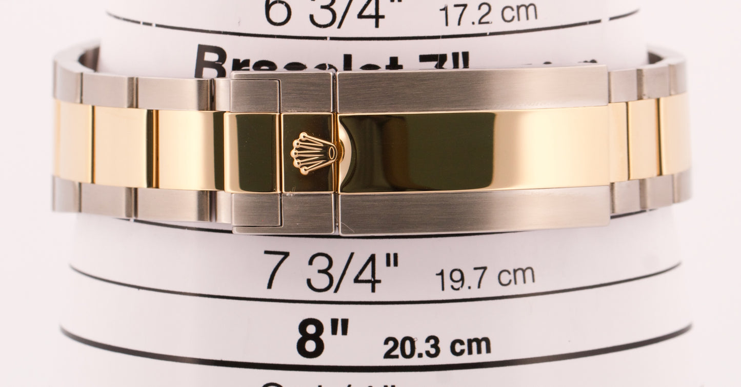 2023 PAPERS Rolex Sea-Dweller BLACK Two-Tone Steel 18K Gold 43mm 126603 BOX