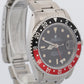 PAPERS Rolex GMT-Master II PATINA COKE Red Black Steel OYSTER 16710 Watch BOX