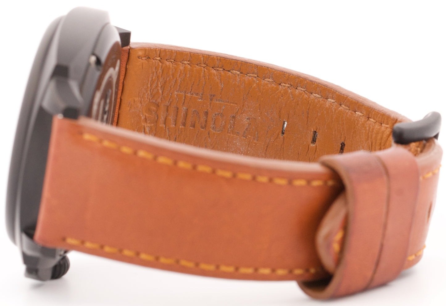 Shinola THE BRAKEMAN CHRONO Black PVD Steel 46mm Leather Quartz S0110000123