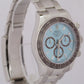 NEW 2025 PAPERS Rolex Daytona GLACIER BLUE BAGUETTE 40mm Platinum 126506 BOX