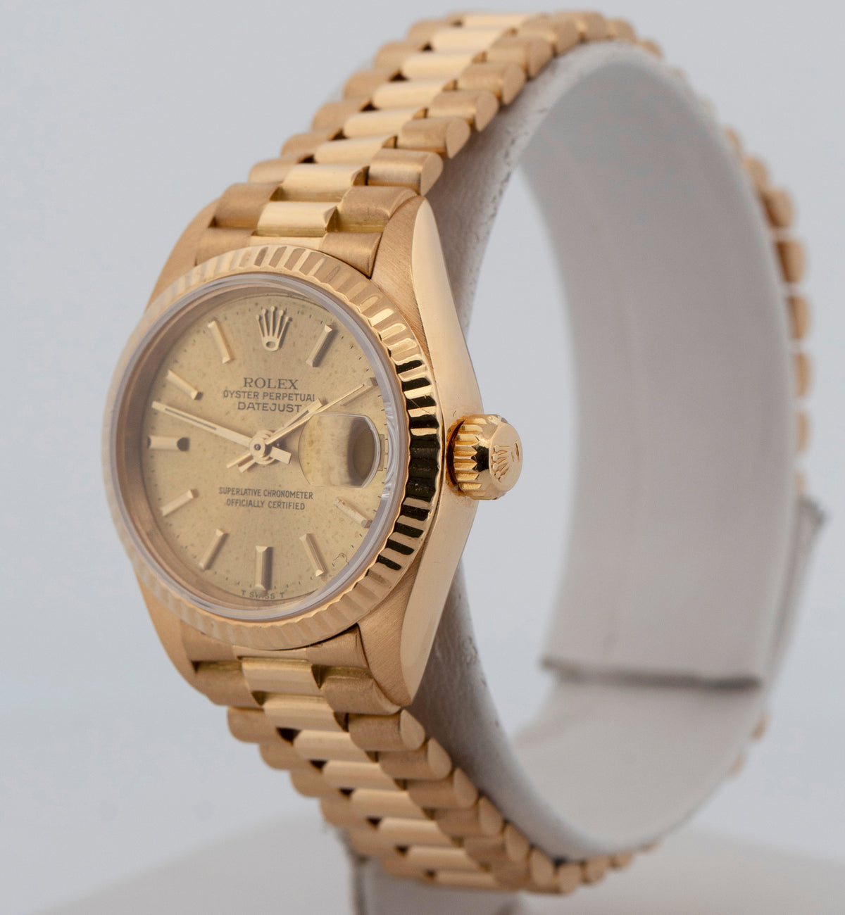 Rolex DateJust President 69178 Champagne 18K Yellow Gold 26mm Watch
