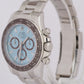 NEW 2025 PAPERS Rolex Daytona GLACIER BLUE BAGUETTE 40mm Platinum 126506 BOX