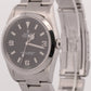 Rolex Explorer I BLACK 36mm 3-6-9 Stainless Steel Automatic NO-HOLES Watch 14270