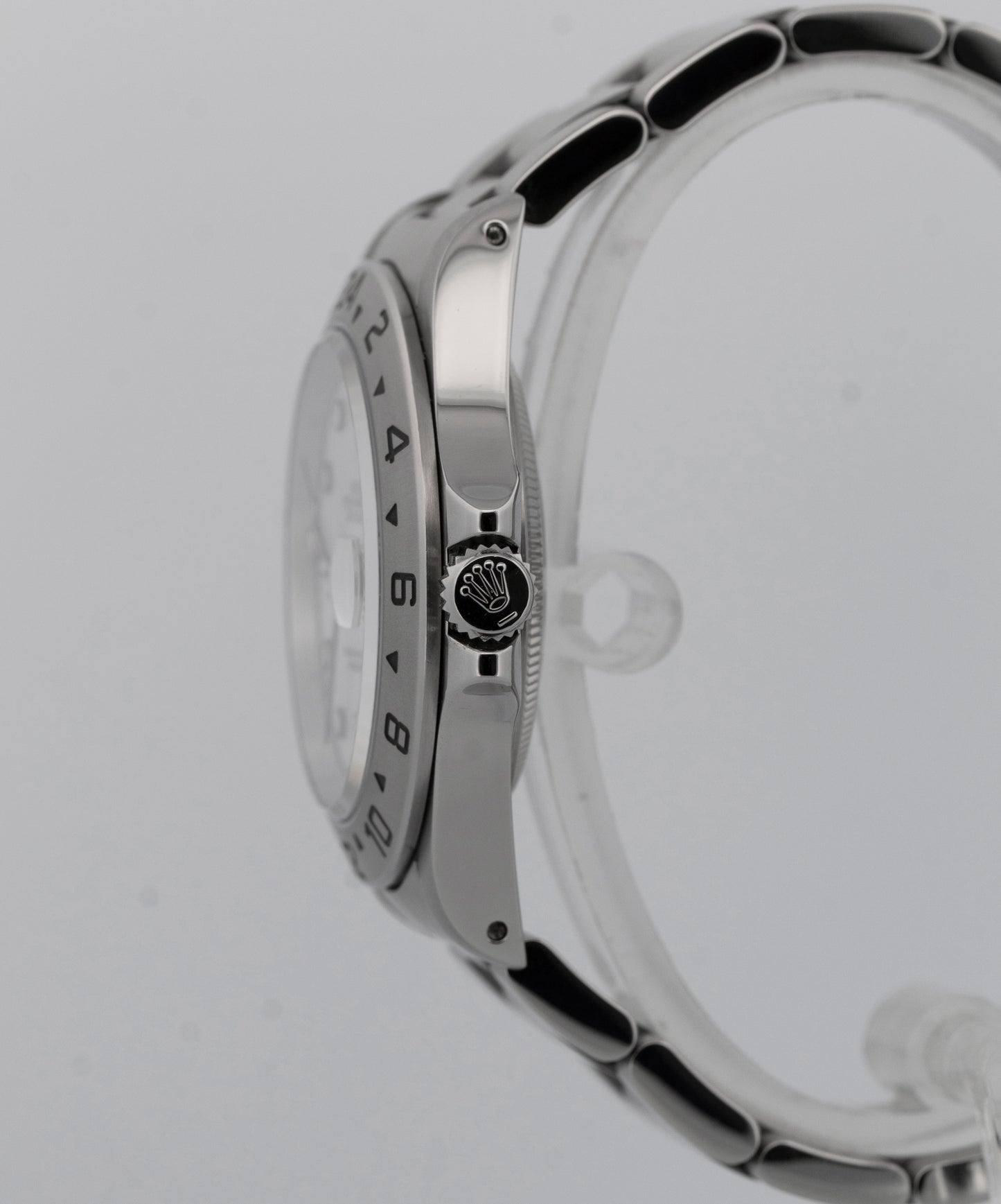 PAPERS Rolex Explorer II WHITE Stainless Steel 40mm 16570 Oyster GMT Watch BOX