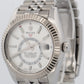 Rolex Sky-Dweller WHITE Stainless Steel 18K White Gold 42mm JUBILEE 326934 Watch