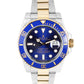 Rolex Submariner Date Two-Tone 18K Yellow Gold Steel Blue 40mm 116613 LB Watch