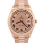 Rolex Day-Date II 41mm President Pink Concentric Roman 18K Rose Gold 218235 BOX