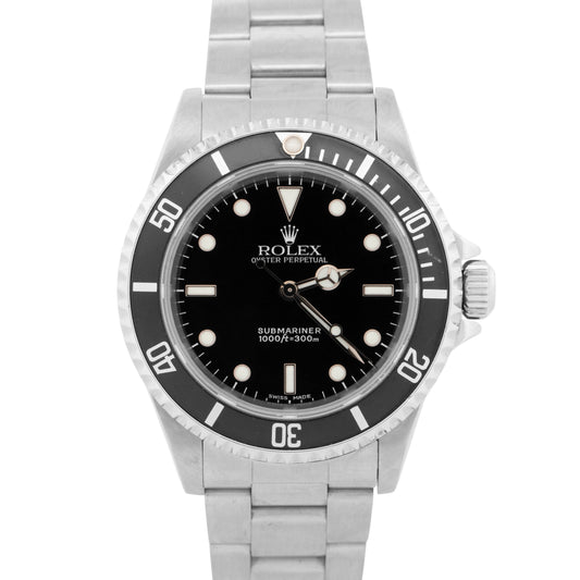 Rolex Submariner No-Date BLACK Stainless Steel Dive 40mm Oyster Watch 14060M