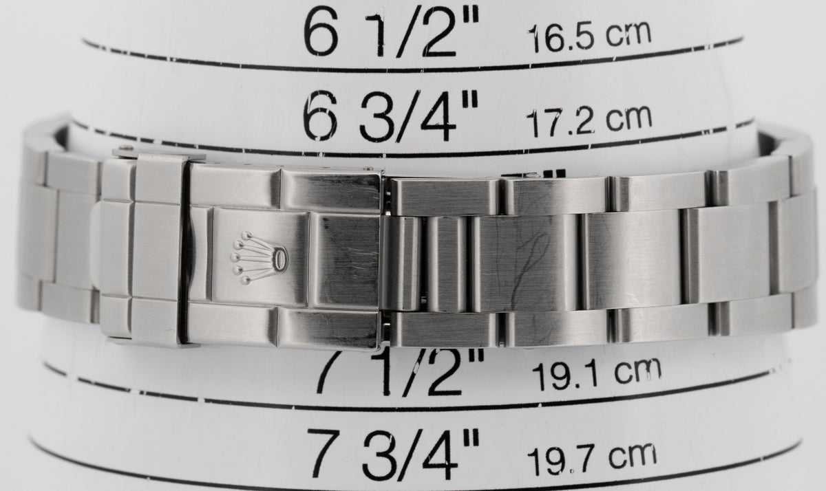 Unpolished Rolex Explorer II 16570 Black Rehaut 3186 Stainless Steel 40mm Watch