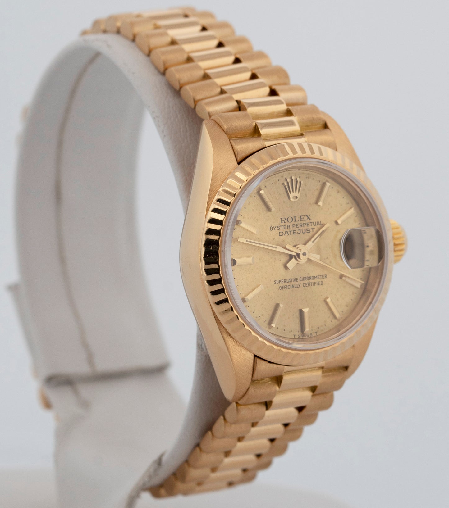 Rolex DateJust President 69178 Champagne 18K Yellow Gold 26mm Watch