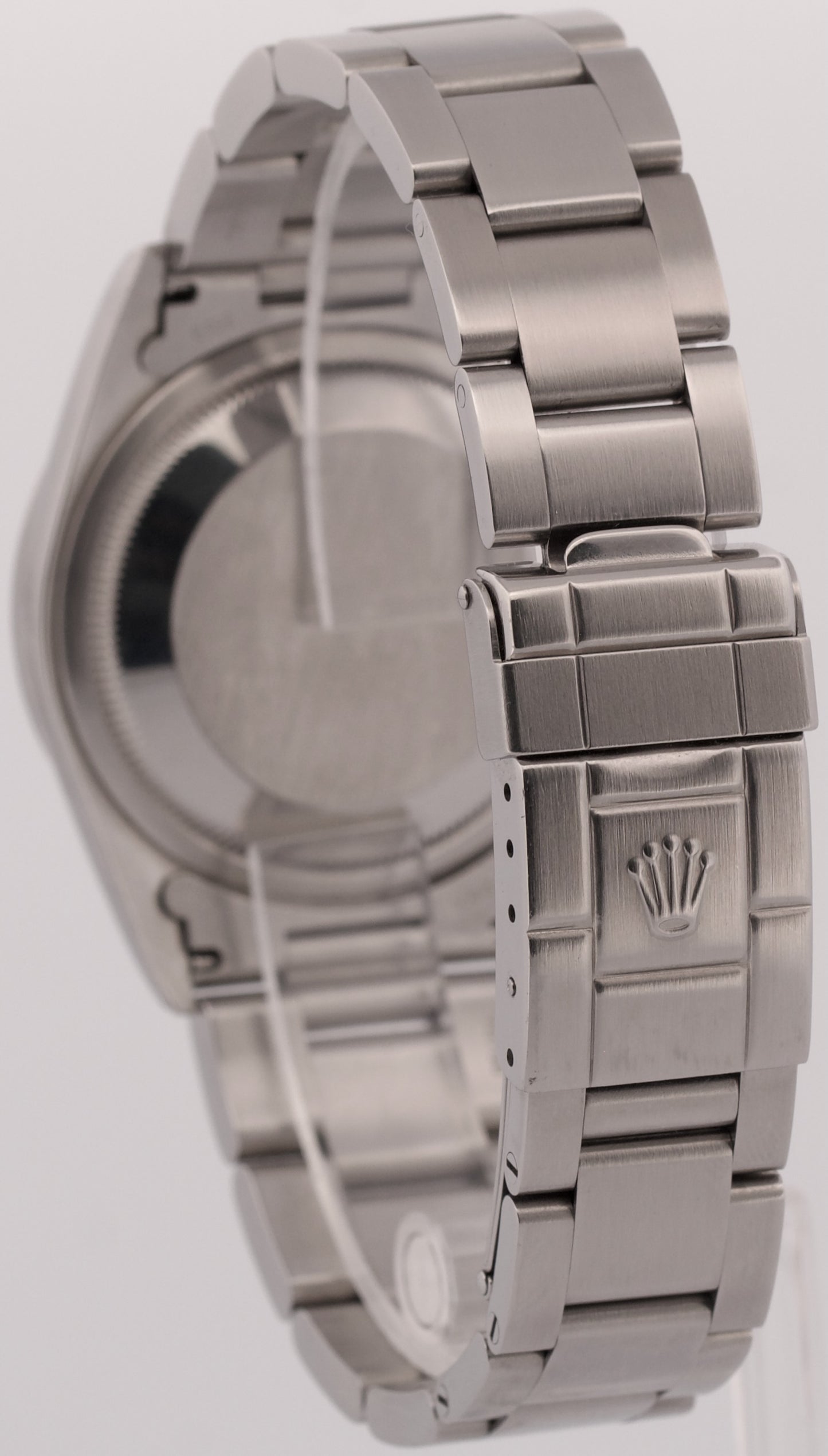 Rolex Explorer I BLACK 36mm 3-6-9 Stainless Steel Automatic NO-HOLES Watch 14270