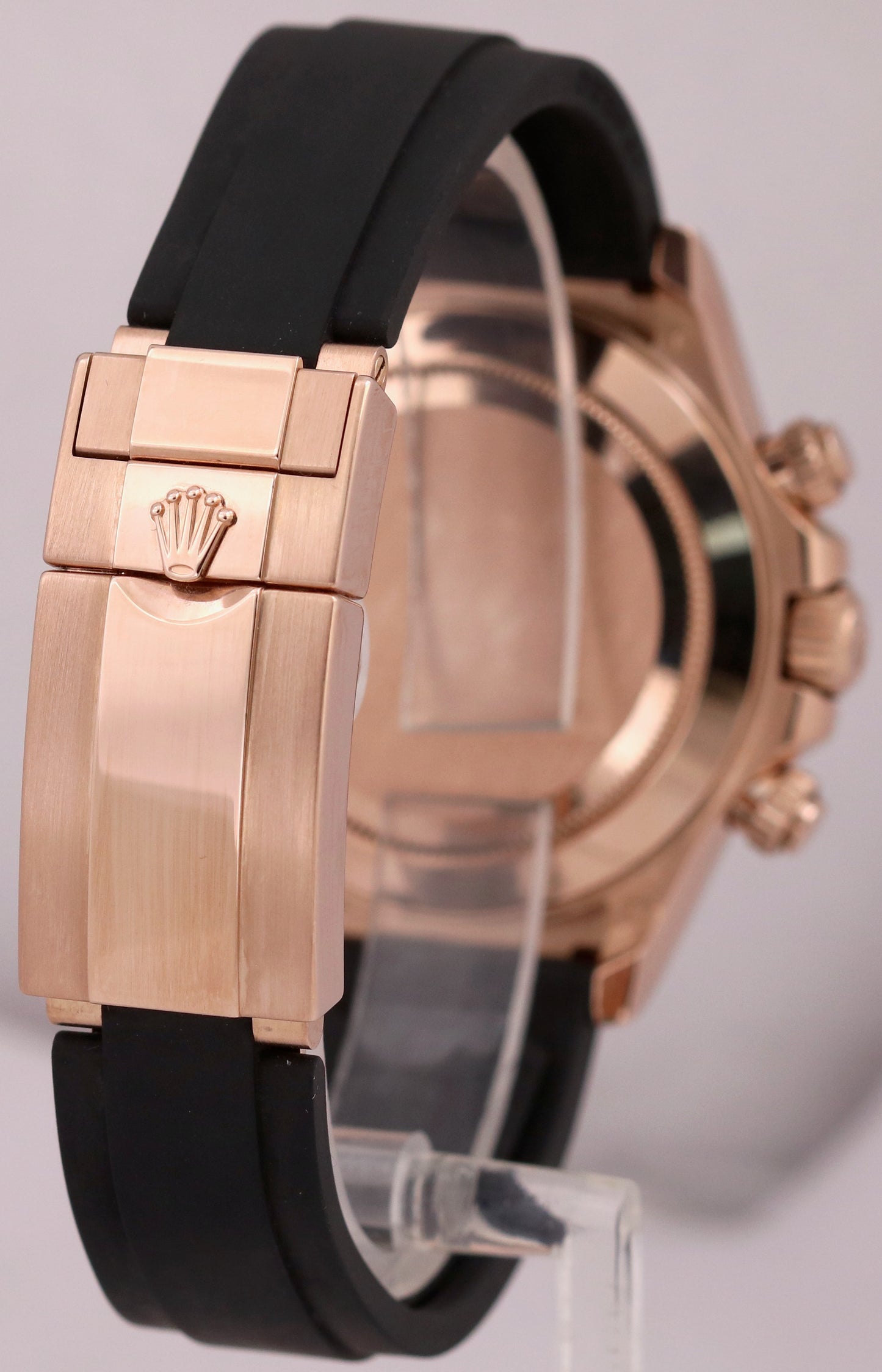 Rolex Daytona Cosmograph 18k Rose Gold IVORY 40mm Oysterflex Ceramic 116515 BOX